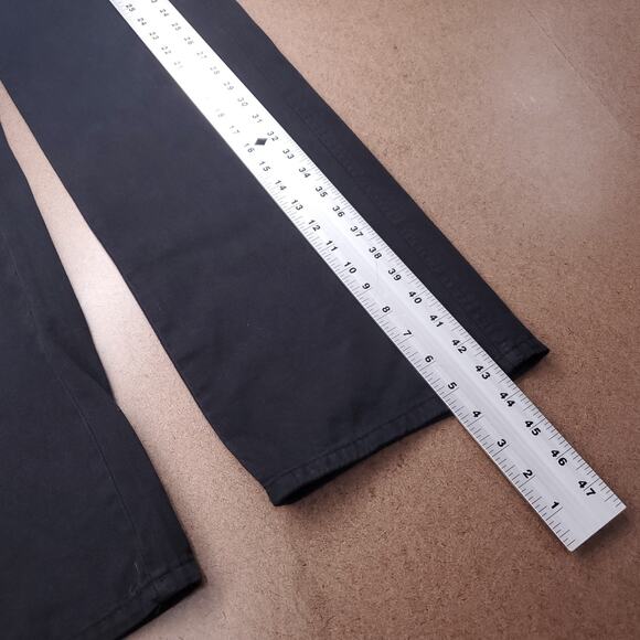 Zara Wide Leg Cargo Pants Womens 6 Black Utility Pockets Streetwear Boho Skater - Picture 6 of 12